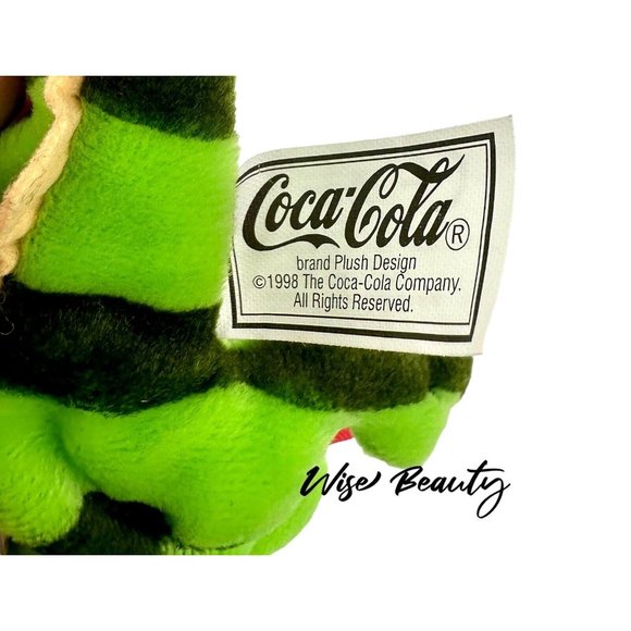 Vintage Coca-Cola I998 Mexico Paco The Iguana Plush Stuffed Bean Bag Animal NWT - Picture 7 of 7